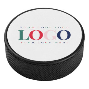 Custom Colorful Rectangle Business Logo Branded Hockey Puck