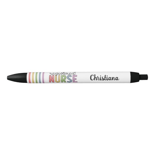 Custom Colorful Registered Nurse RN Graduation Pen (Front)