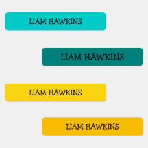 Custom Colorful Simple Childs Clothing Name kids