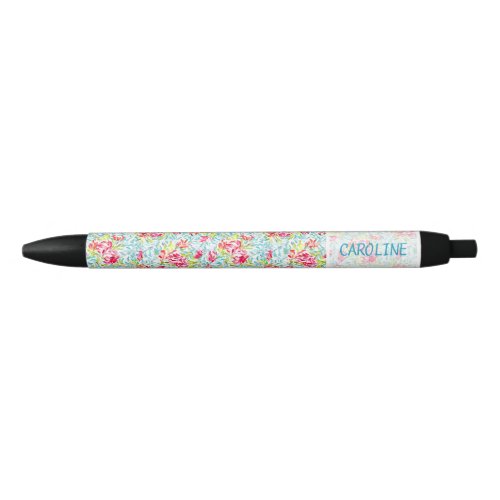 Custom Colorful Summer Paint Splatter Art Pattern Black Ink Pen