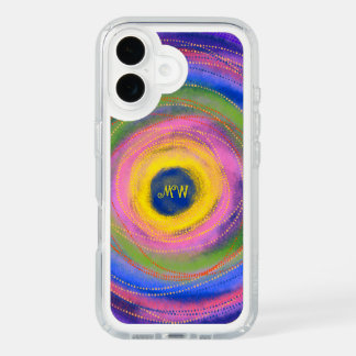 Custom Colorful vibrant Mandala Circles Speck iPhone 16 Case