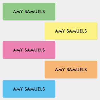 Custom Colorful Waterproof Adhesive Sticker Labels by FaithCanvas at Zazzle