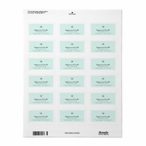 Custom Colors Add Logo Script Lines Product Label | Zazzle