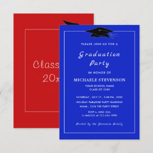 Custom Colors and Font Your Graduation Invitation