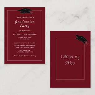 Custom Colors and Font Your Graduation Invitations