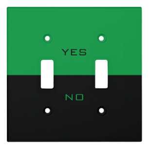 Custom Colors and Text Light Switch Cover