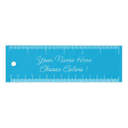 Custom Colors and Text Name Your Ruler - Blue
