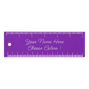 Custom Colors and Text Name Your Ruler Purple