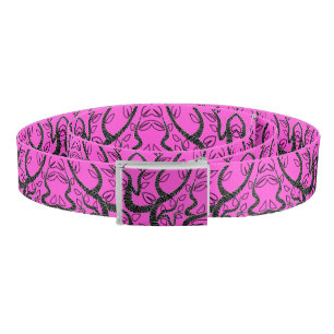 Custom Colors Art Ornaments Belt - Pink
