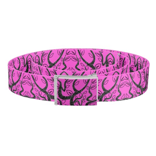 Custom Colors Art Ornaments Belt _ Pink