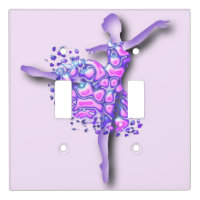 Custom Colors Ballet Switch Cover Purple Ballerina