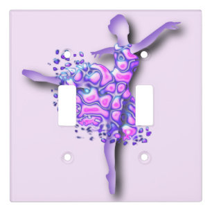 Custom Colors Ballet Switch Cover Purple Ballerina