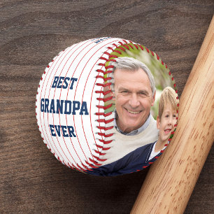 Custom Colors Best GrandPa Father's Day Photo Baseball
