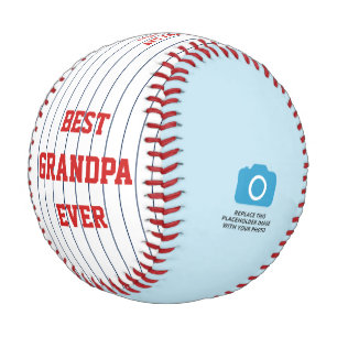 Custom Colors Best GrandPa Father's Day Photo Baseball
