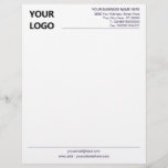 Custom Colors Business Office Letterhead and Logo<br><div class="desc">Your Colors and Font - Custom  Business Office Letterhead with Logo - Add Your Logo - Image / Business Name - Company / Address - Contact Information - Resize and move or remove and add elements / image with customization tool. 
Good Luck - Be Happy :)</div>