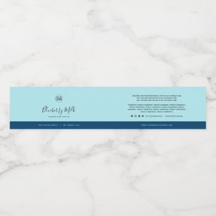 Custom Colors Contrast Ingredients Product Label