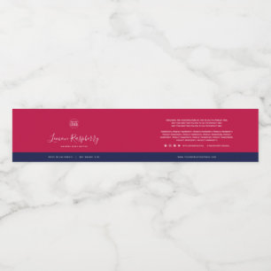 Custom Colors Contrast Ingredients Product Label