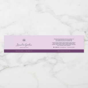 Custom Colors Contrast Ingredients Product Label
