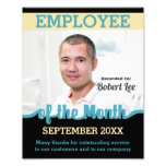 Custom Colors Employee Of The Month Photo Award at Zazzle