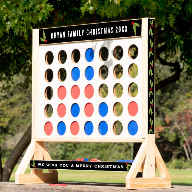 Custom Colors Family Christmas Game Fast Four (Lawn)