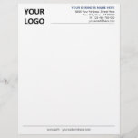 Custom Colors Font Letterhead Your Business Design<br><div class="desc">Custom Colors and Font - Your Business Office Letterhead with Logo - Add Your Logo - Image / Business Name - Company / Address - Contact Information - Resize and move or remove and add elements / image with customization tool. Choose / add your favorite elements and text colors /...</div>