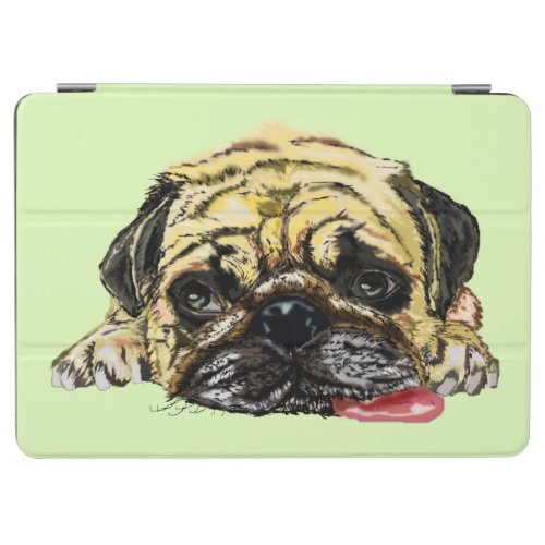 Custom Colors Funny iPad Air Cover with Pug Dog