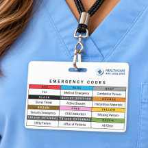 Custom Colors Healthcare Emergency Codes Reference