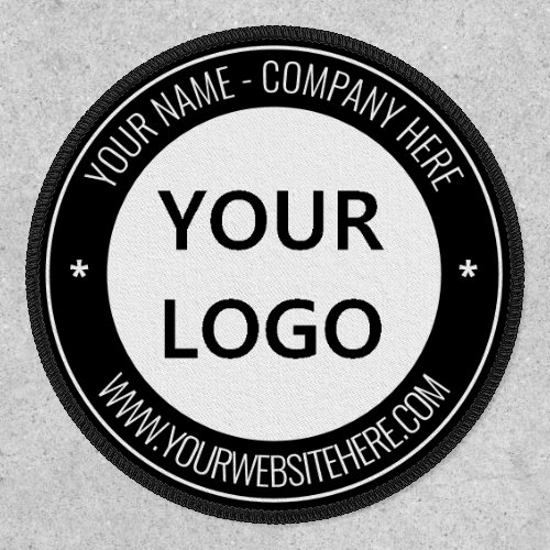 Custom Colors Logo Photo Patch _ Your Name Website