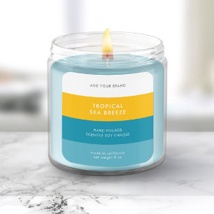 Custom Colors Modern Color Block Product Label