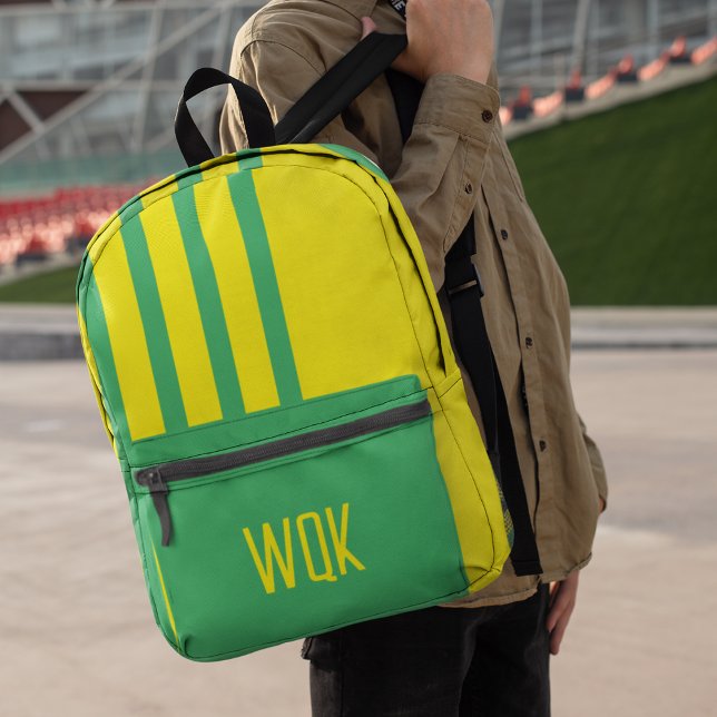 Custom Colors Monogram  Printed Backpack (Creator Uploaded)