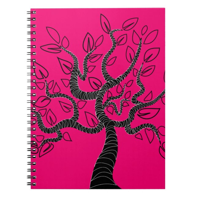 Custom Colors Notebook with Tree of Life Art (Front)