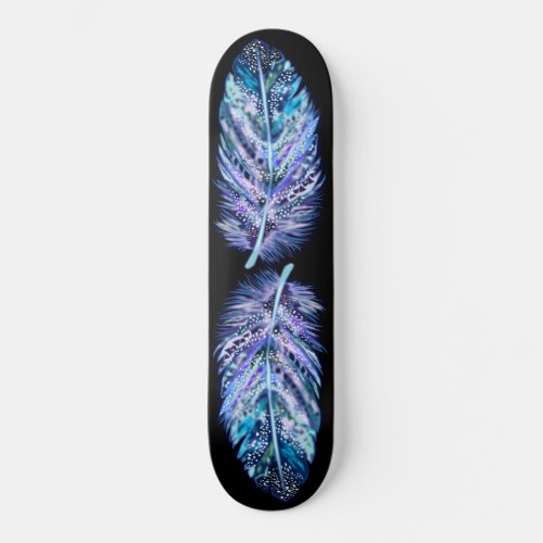 Custom Colors Skateboard _ Beautiful Feathers