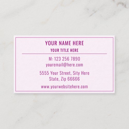 Custom Colors Special Design Your Business Card 