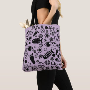 Custom Colors Tote Bag Modern Art Design