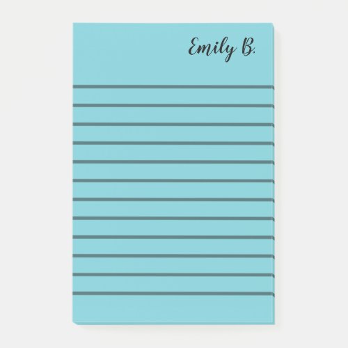 Custom Colour Personalized Lined Sticky Notes