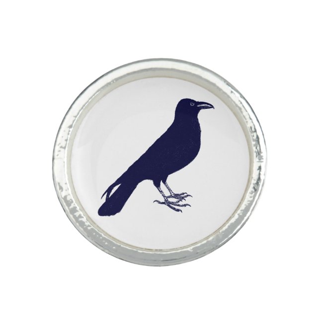 Custom Colour Raven ring (Front)
