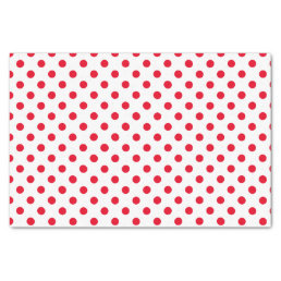 Custom Colour Red Polka Dot Tissue Paper