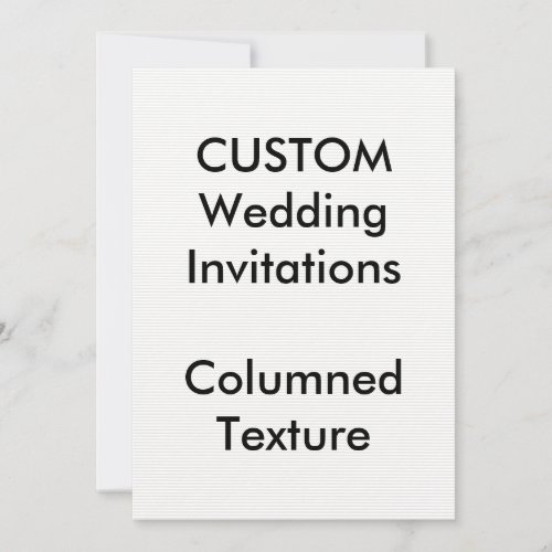 Custom COLUMNED Wedding Invitations 5x7