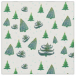 Custom Combed Cotton Fabric Christmas Trees