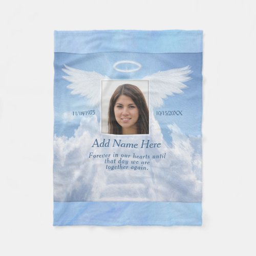 Custom Comforting Photo Memorial Blanket