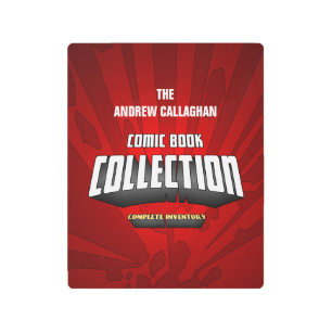 Custom Comic Book Collection Metal Print
