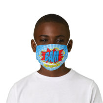 Custom Comic Book Pop Art BAM! Illustration Kids' Cloth Face Mask