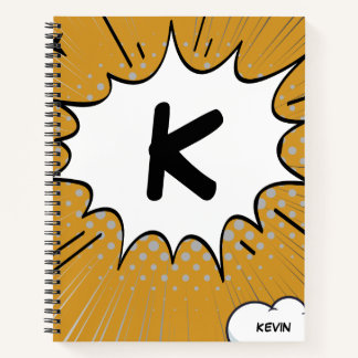 Custom Comic With Personalized Name Notebook