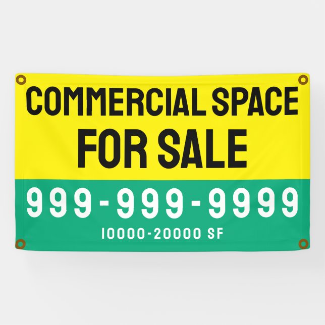 Custom Commercial Space for Lease Professional Banner (Horizontal)