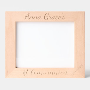 Custom Communion, Baptism, Minimalistic, 10x8" Engraved Frames