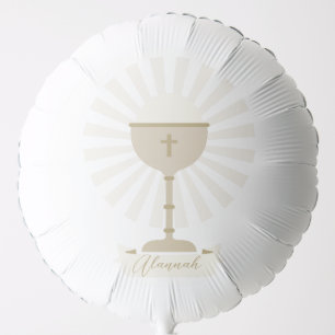 Custom Communion Gold Chalice  Balloon