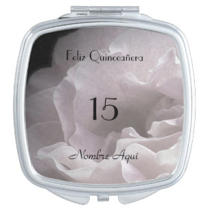 Custom Compact Mirror Quinceañera Quinceanera 15