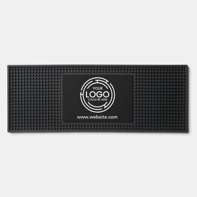 Custom Company Branded Business Logo  Bar Mat (Front)