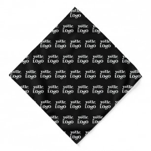 Custom Company Branded Business Logo Black Bandana