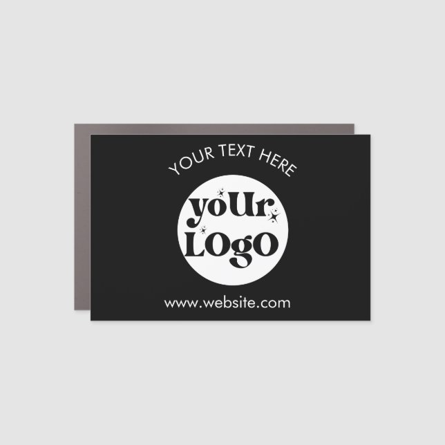 Custom Company Branded Business Logo Car Magnet (Front)